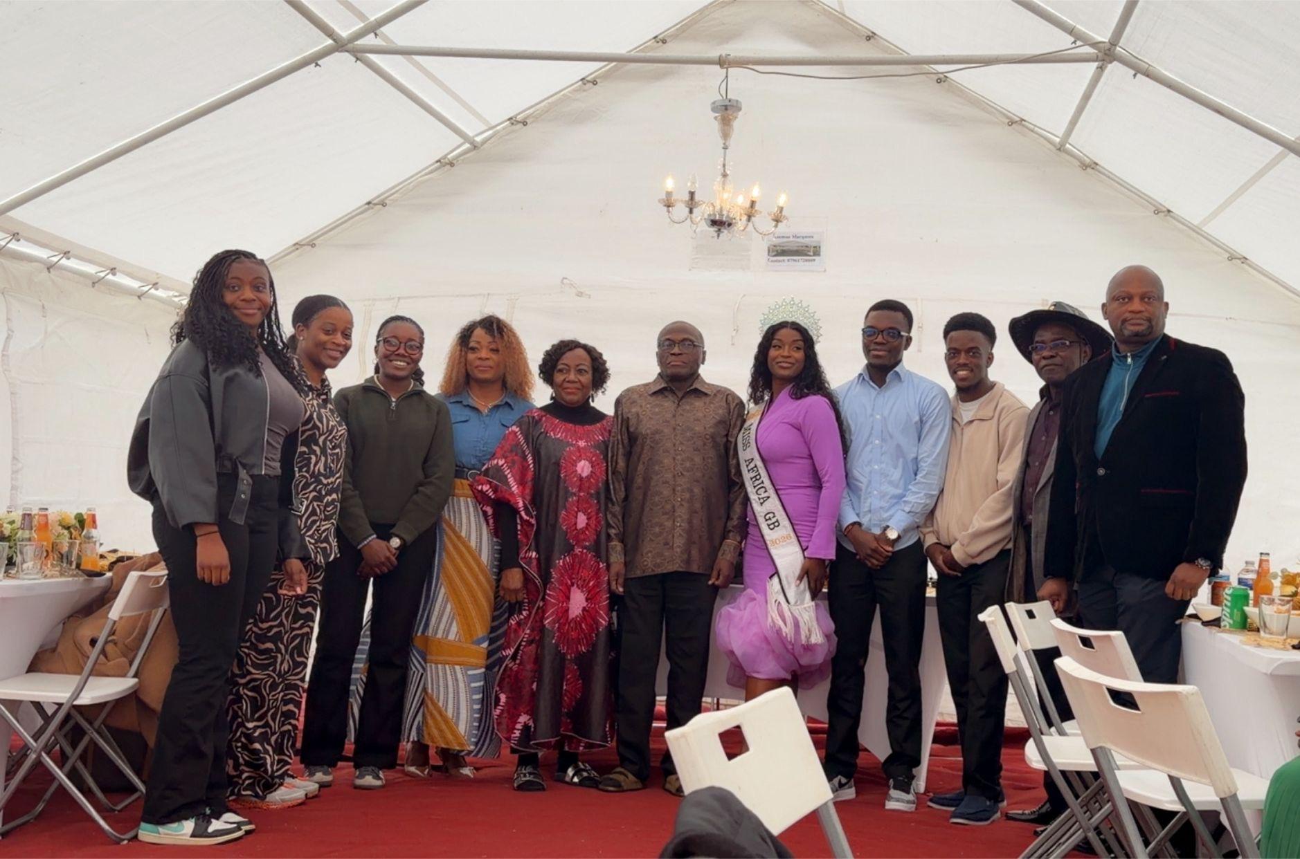 Miss Africa GB 2026 Gracia Susuzande with the Ambassador 4